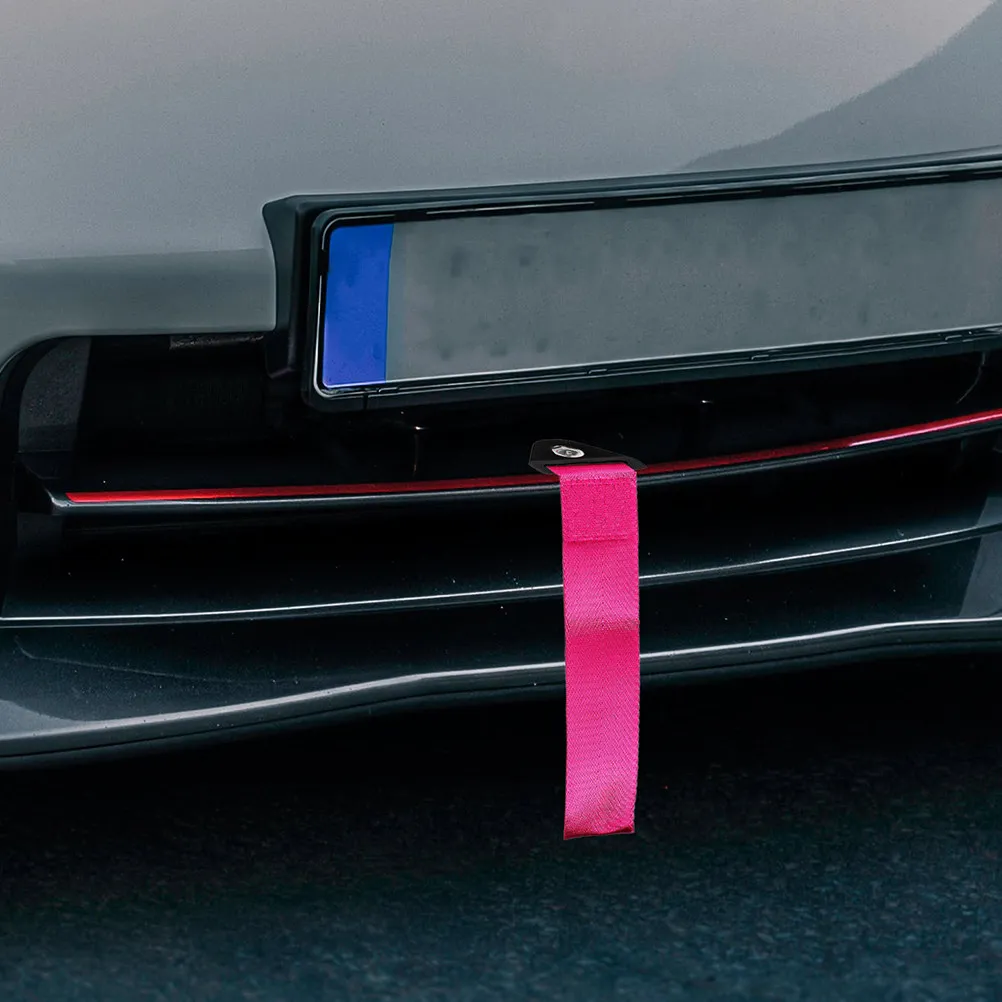 

3Pcs Tow Straps Decorative Car Modification Front Bumper Trailer Rope Car Exterior Modification Universal Strong Metal Nylon