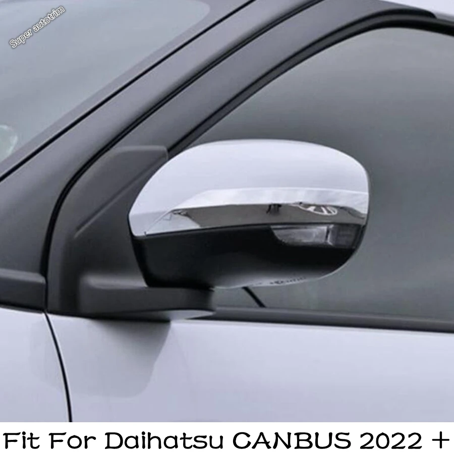 

Outside Door Rearview Mirror Lower Deflector Cover Trim 2PCS Fit For Daihatsu CANBUS 2022 - 2024 Chrome Modification Accessories