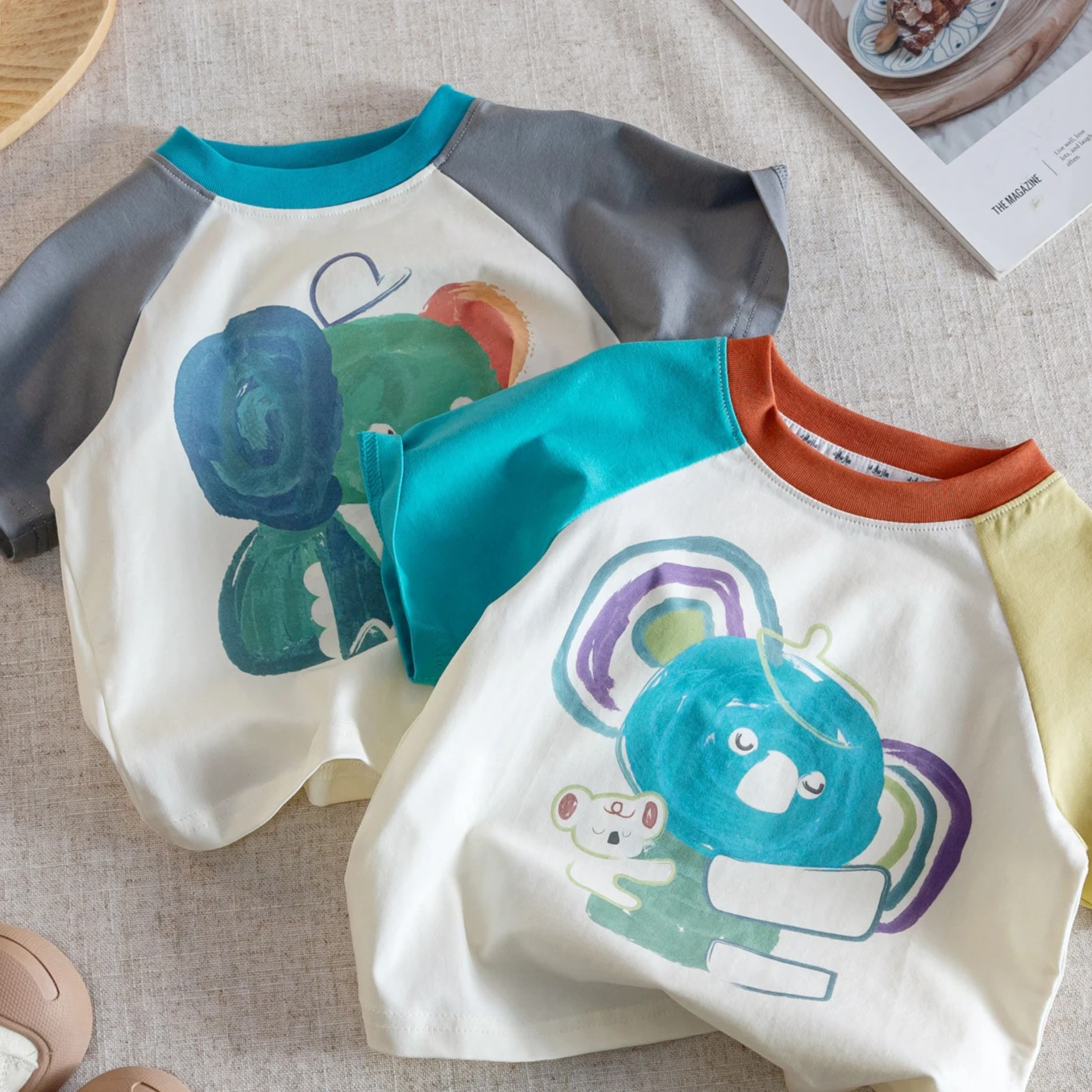 Baby Clothing Elephant - Erkek T-shirt 2026 İlkbahar ve Yaz
