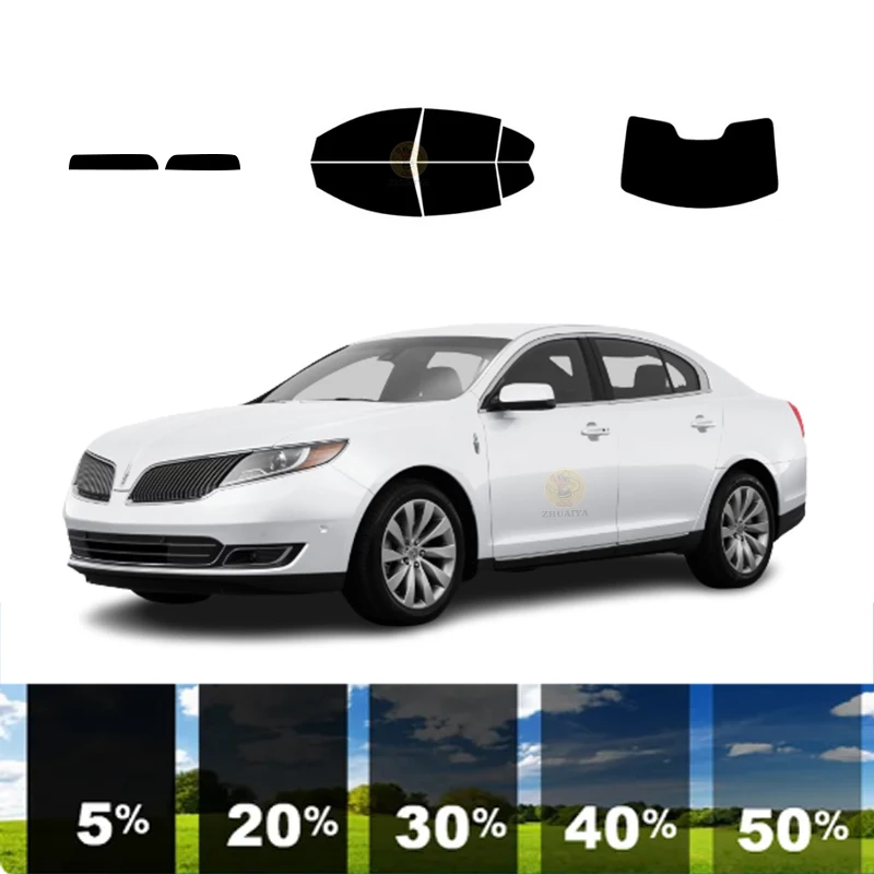 

precut Removable Window Tint Film For Car 100% UVR 5%-70%VLT Heat Insulation Carbon ﻿For LINCOLN MKS 4 DR SEDAN 2009-2016