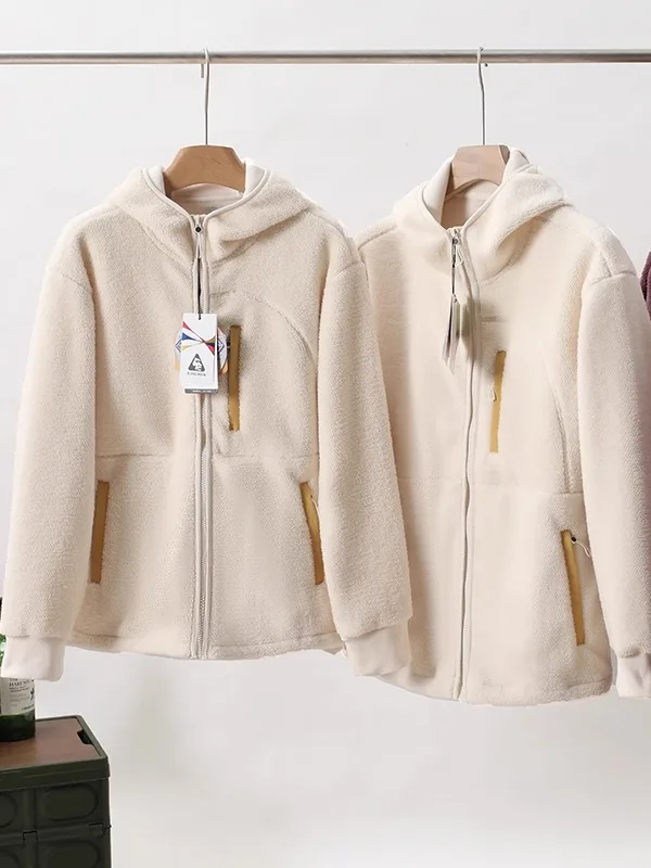 

Теплая флисовая куртка мужская зимняя, антистатическая, ветрозащитная, с капюшоном, легкая, утепленная, повседневная, свободного кроя, с длинными рукавами, на молнии