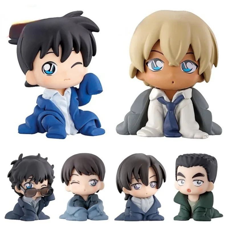 

Detective Conan Gacha Model Car Table Decoration Anime Peripherals Ornament Toys 6 Garage Kits Dolls Children's Holiday Gift Toy