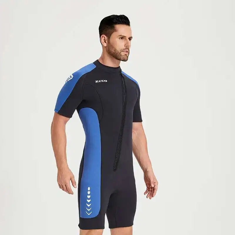 3mm Diving Suit Men\'s and Women\'s Short Sleeved Shorts Diving Suit Thickened Warm and Cold Resistant Surfing Suit