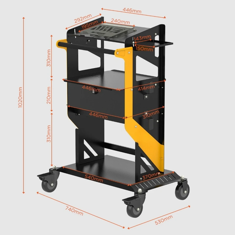 LT23 Standard Automotive Computer Engineering Vehicle Programming Power Supply Auto Maintenance Cart
