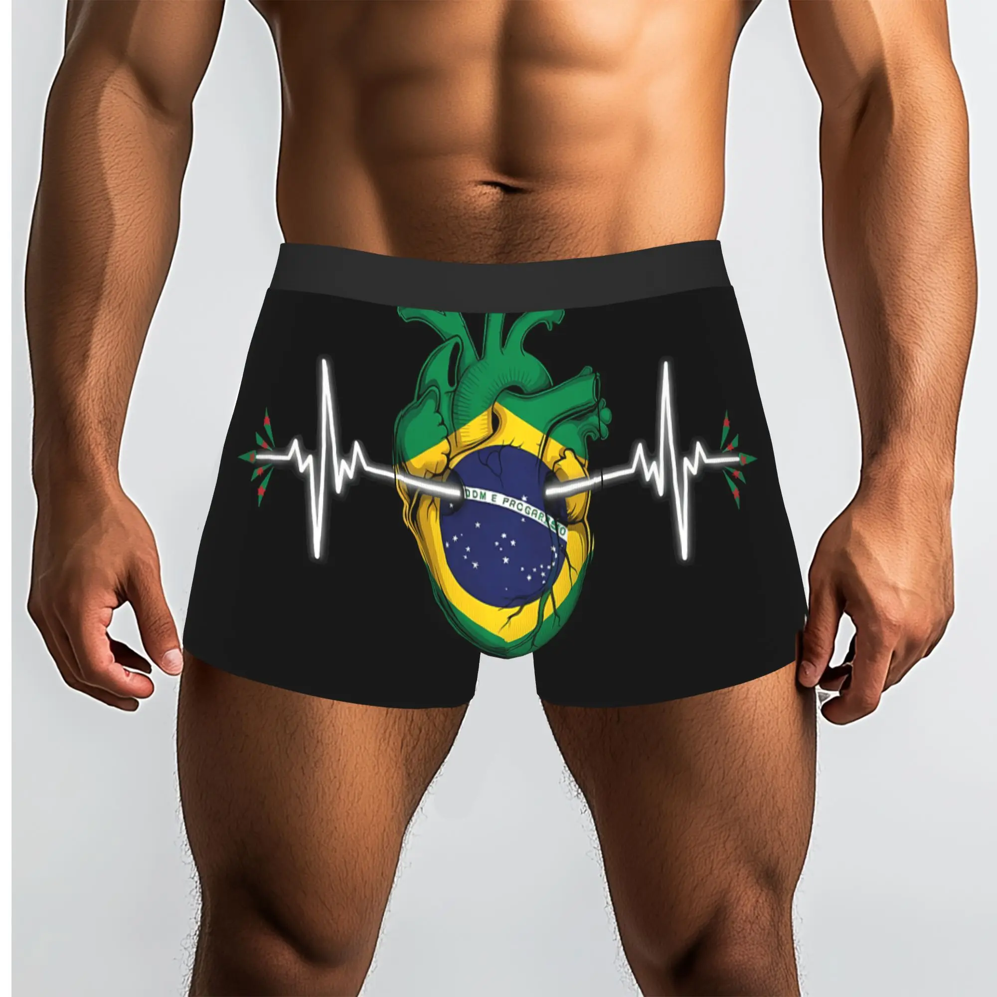 Brazilian Pride Brasilian Roots Brazil Brasil Underpants Homme Panties Men's Underwear Comfortable Shorts Boxer Briefs