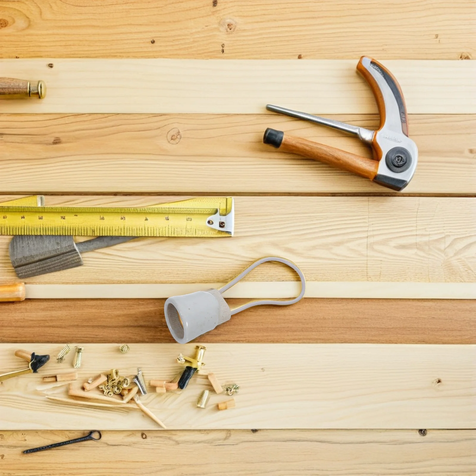 

Waterproof E27 Ceramic Light Socket Screw Base Thickened Lamp Holder Porcelain Rainproof Hanging Bulb Socket for Home Farm