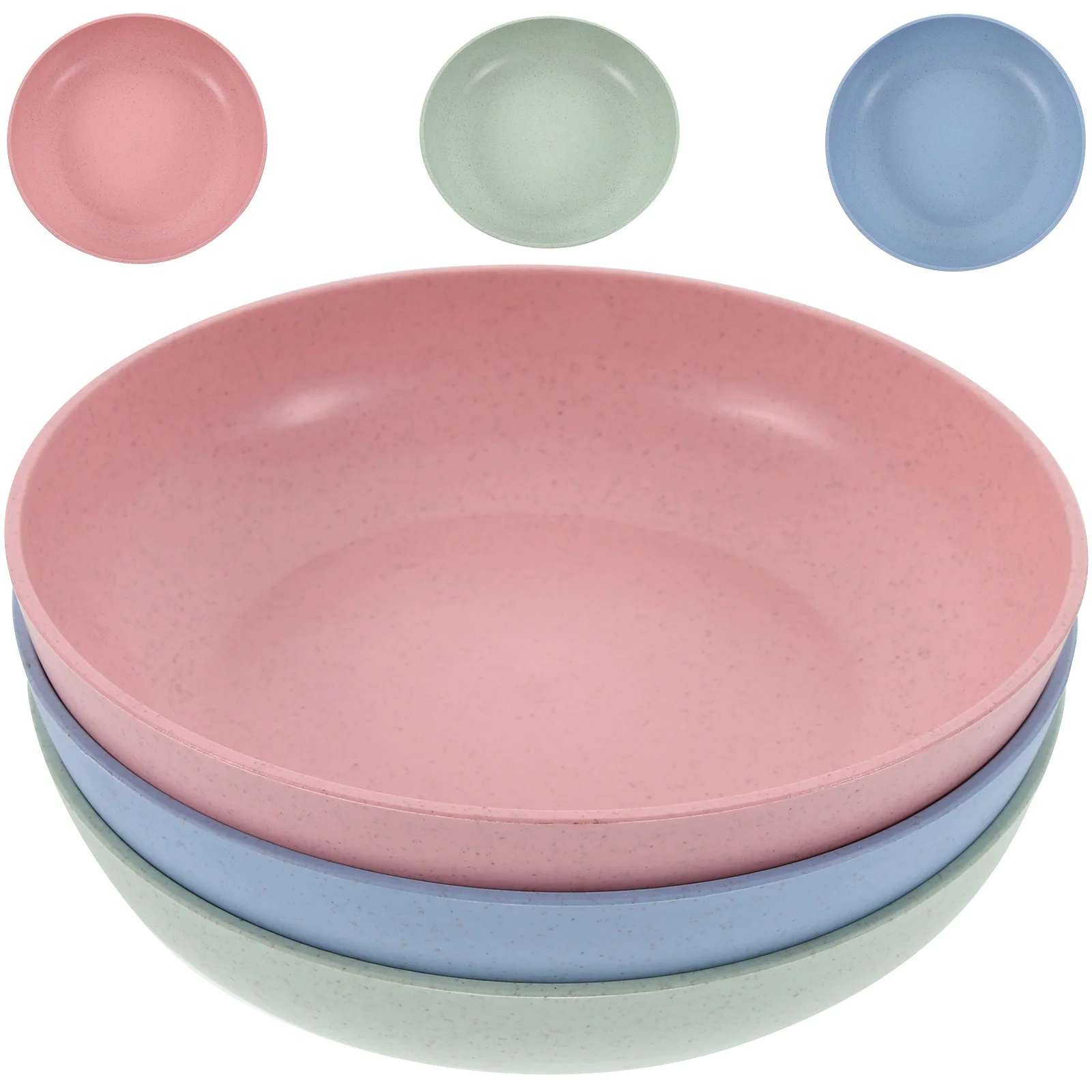 

6 Pcs Small and Food Tray Bowl Feeding Bowls Wheat Fiber Indoor for Cats