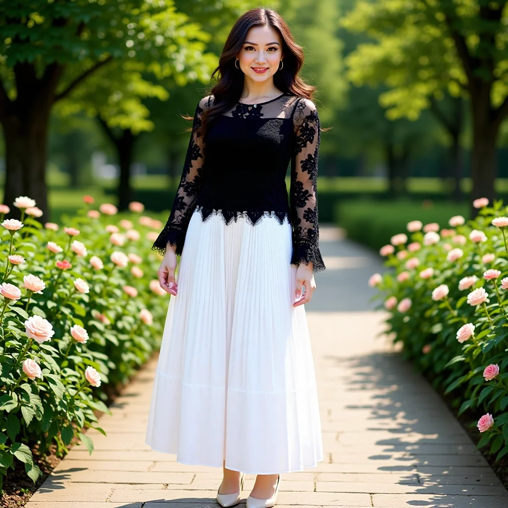 미야케 플리츠 2026 신상 봄 패션 플리츠 플리츠 하프바디 스커트 여성용 미디길이 A라인 플로팅 우산 스커트 플리츠