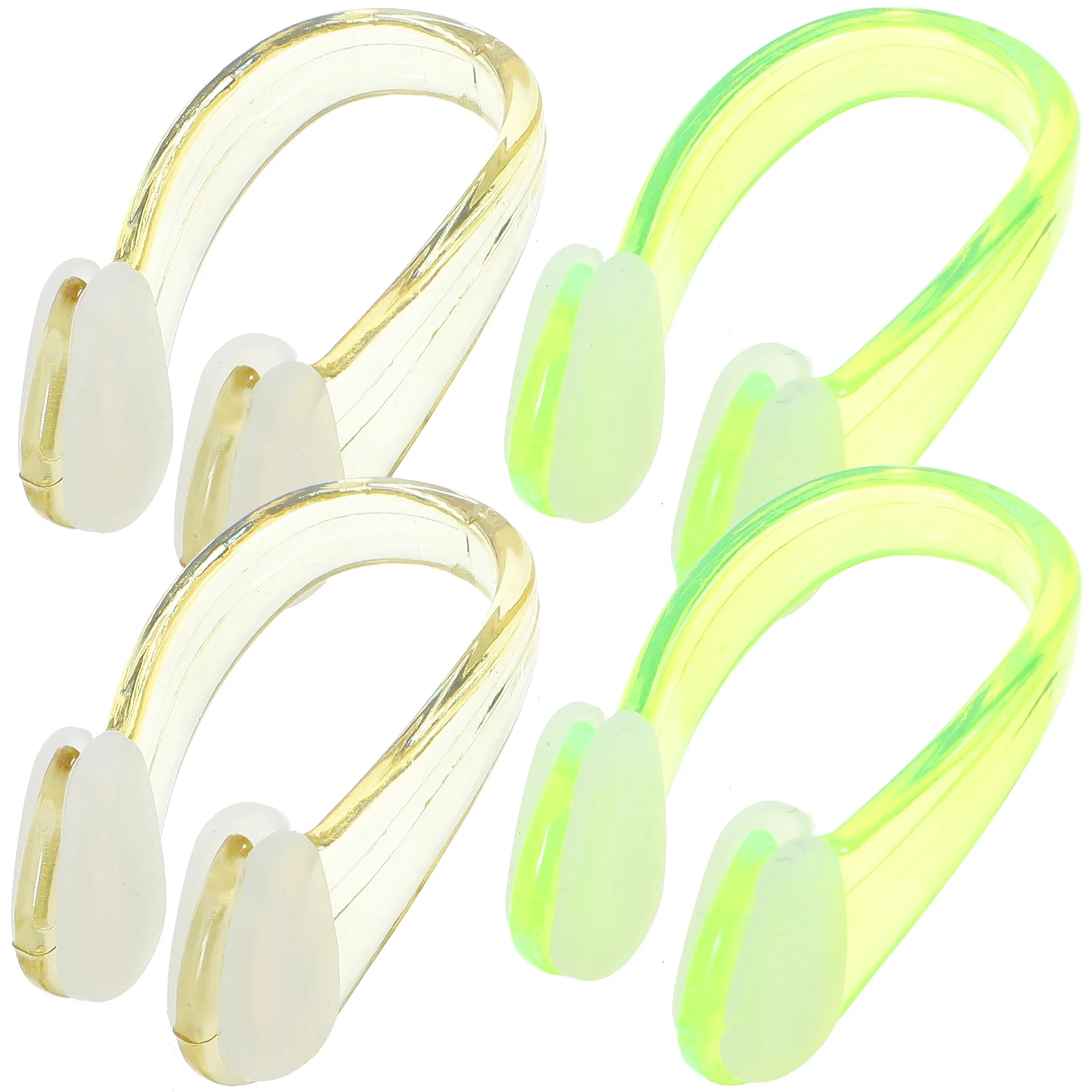 

4 Pcs Goggles Swimming Adult Waterproof Nose Clip Holder for Portable Plug Child