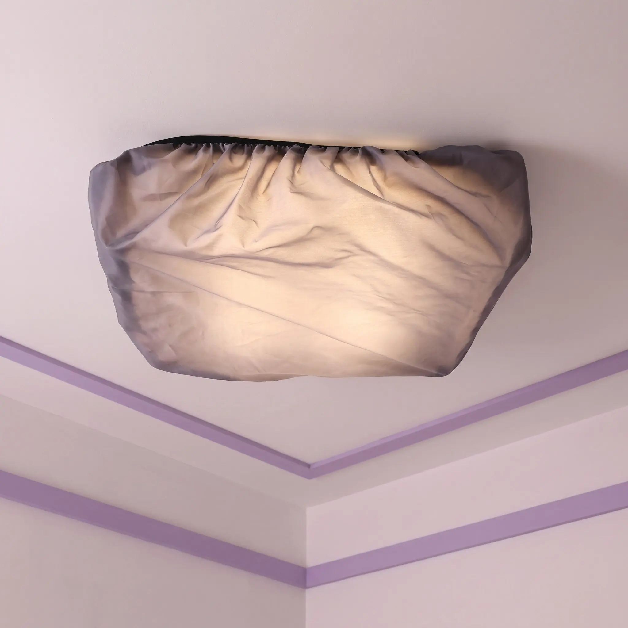 Ceiling Lamp Fabric Light Shade Cover Diffuser Covers Anti Glare Lights Lamp Cover Anti-glare Light Cloth For Home Ceiling Lamp