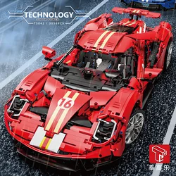 TGL T5042 Technical Super Sports Car 1:8Model City Racing Series DIY Creative Toys Building Blocks Gift For Boys 3056Pcs