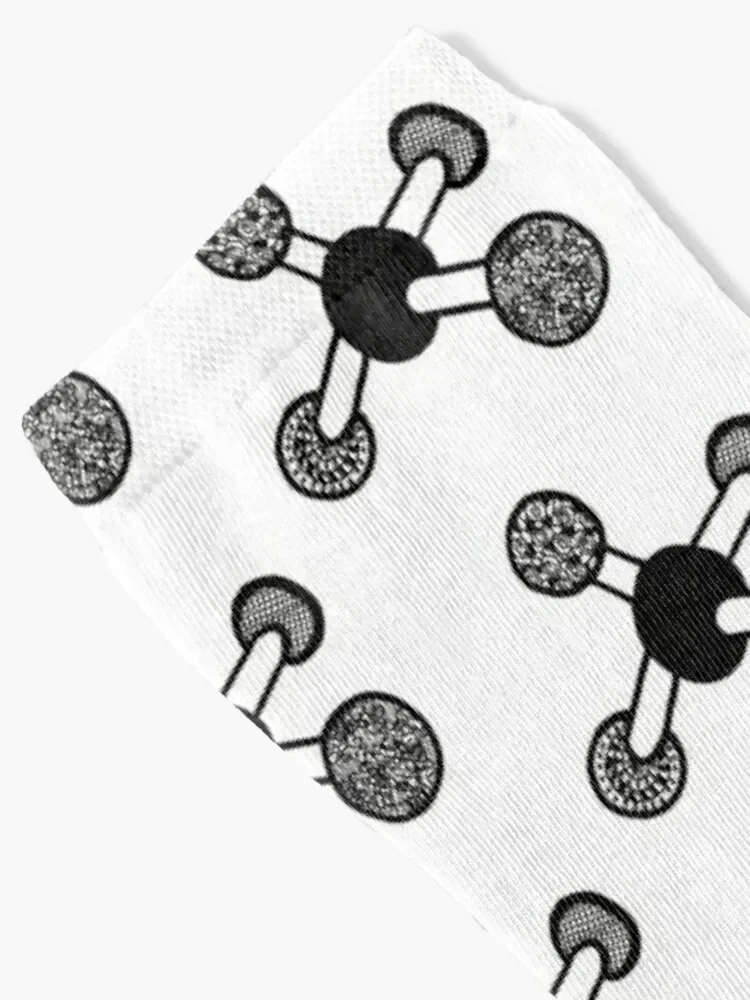 Molecule. Socks New year's moving stockings new year snow Mens Socks Women's