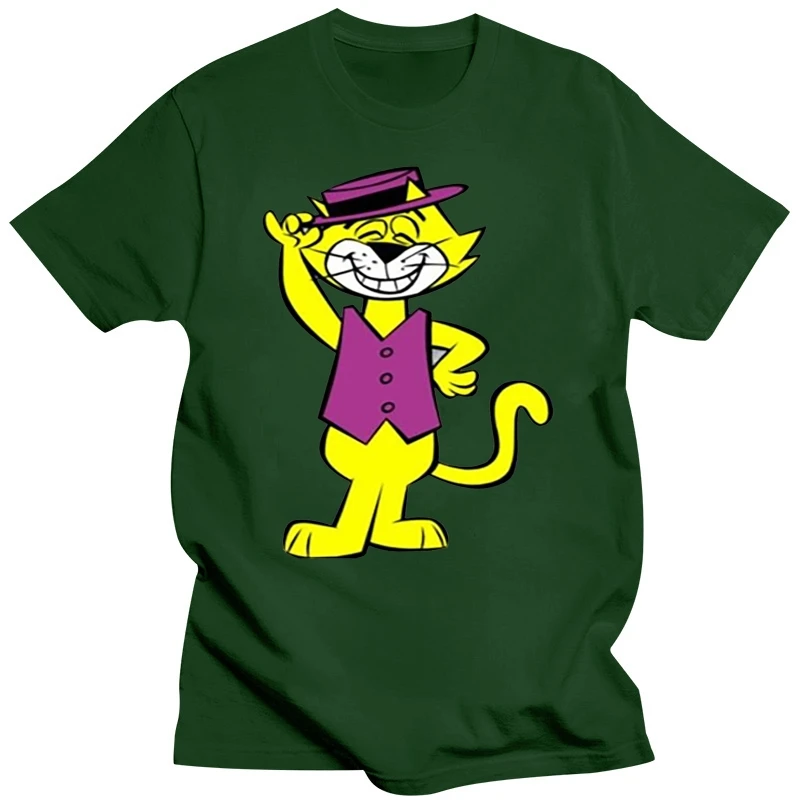 Top  Classic Cartoon Retro Vintage T-Shirt Grey Don Gato Hanna Barbera New Unisex Funny Tops Tee Shirt