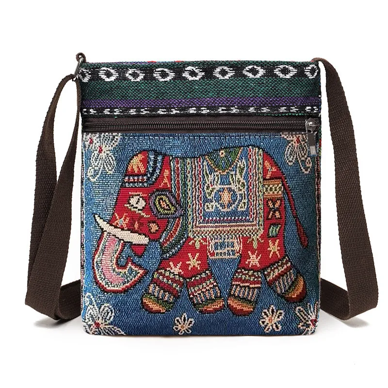 Damen-Umhängetasche, Handytasche, bestickte Umhängetasche im Ethno-Stil, kleine Retro-Leinentasche – Detail 22