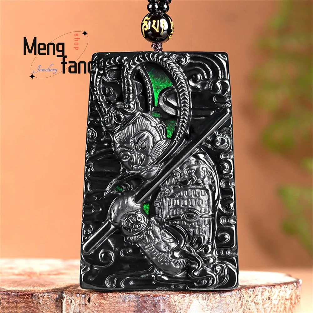 

Genuine Natural A Jade Emerald High-Grade Jade Pendant Ice Pendant Men's Necklace Fashion Jewelry Luxury Necklace Best Selling