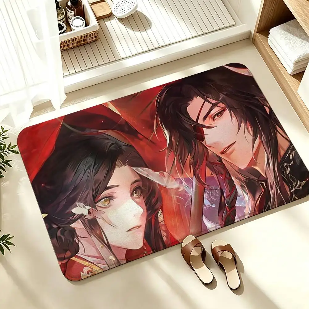 TGCF H-Heaven Officials Blessing HD  Soft Absorbent Decorative Floor Mat for Bathroom Entryway Living Room