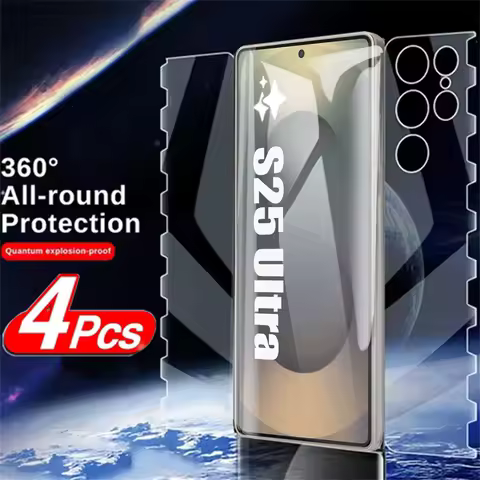4PCS Full Body Butterfly Screen Protectors For Samsung Galaxy S25 S21 S20 FE S10 Note 10 Plus 20 S22 S24 S23 Ultra Hydrogel Film