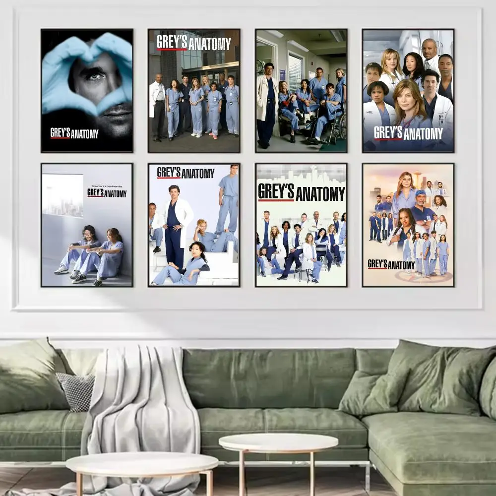 G-Greys Anatomy TV SERIES Poster Trendy And Easy-to-Apply Wall Art Stickers For Home Decor And Dorm Room Walls