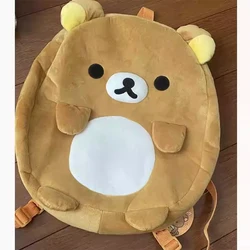 Cartoon Kawaii Rilakkuma Backpack Large Capacity Schoolbag Storage Bag Ins Anime Cute Girls Toys Christmas Gift For Girlfriend