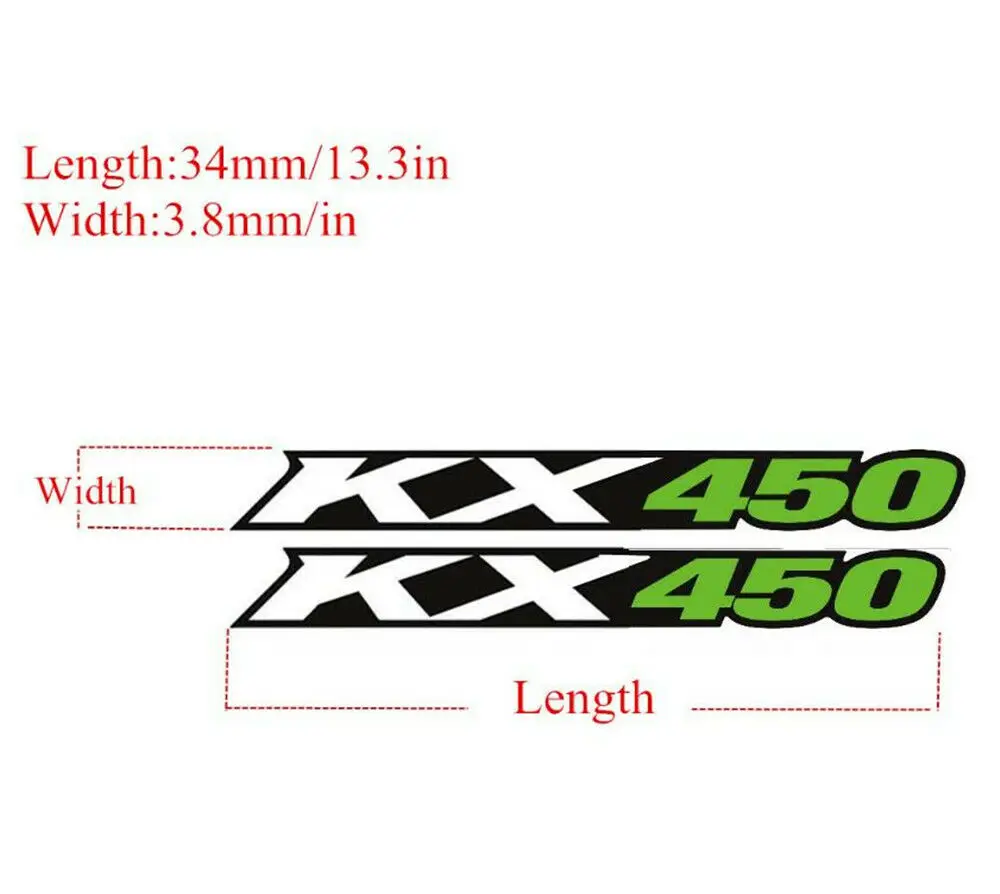 Swingarm Reflection Stickers Decals Stripes For KAWASAKI KX 450 450F 450SR 450X