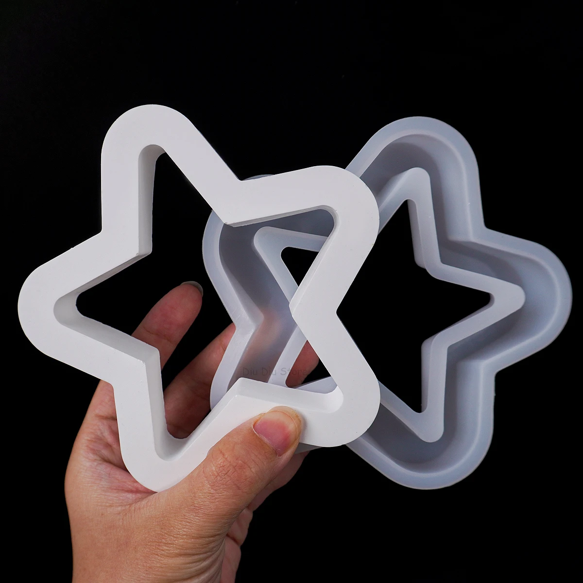 3PCS/Set Hollow Star Silicone Mold DIY Five-Pointed Stars Ornament Making Plaster Resin Casting Molds Home Decor Craft Gifts