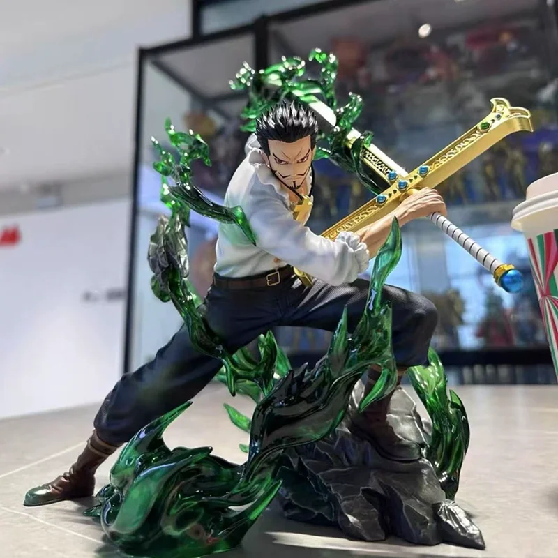 

35cm Tianyi Eagle Eye Mihok Eagle Eye One Piece Anime Handmade Model Toys Desktop Decorative Ornaments Boys Gifts