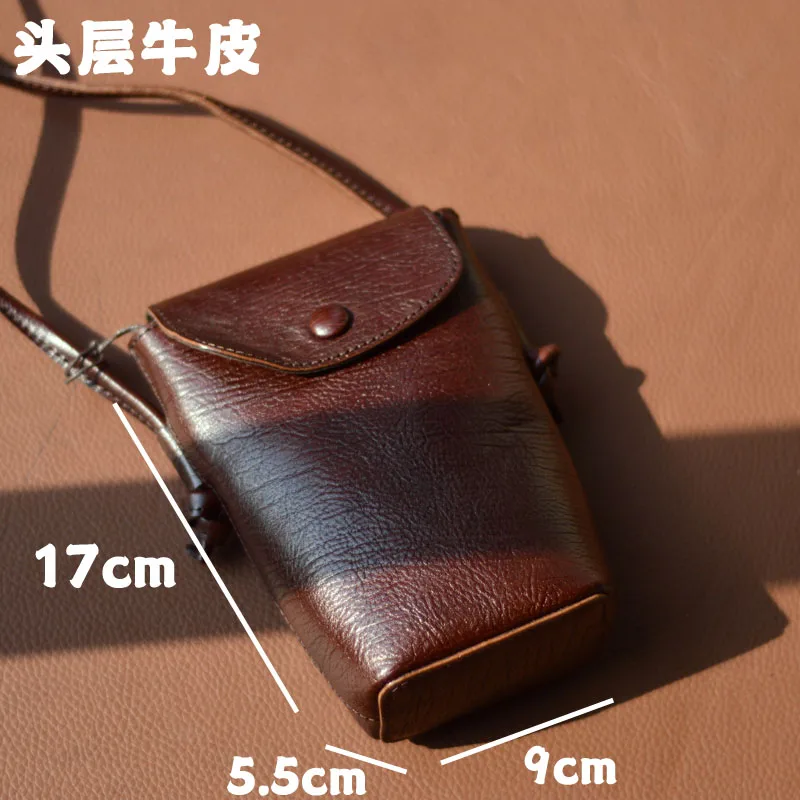 

AETOO A new handcrafted genuine leather texture mobile phone bag for women to carry across the body. It's a lightweight and styl