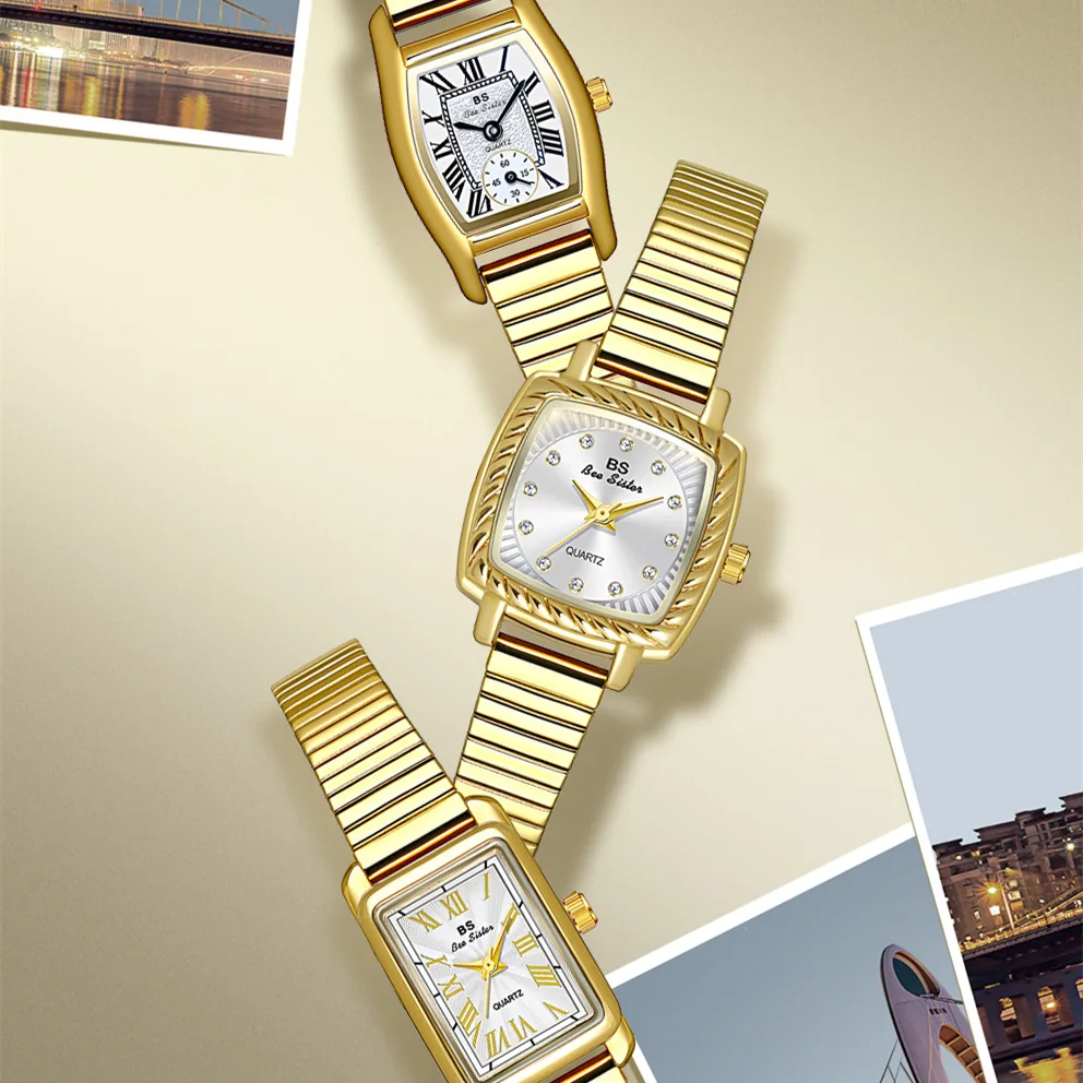 Luxury Brand Women's watches With Simplicity Square Dial Design Ladies' Quartz Watch Casual Gold Silver Relogio Feminino