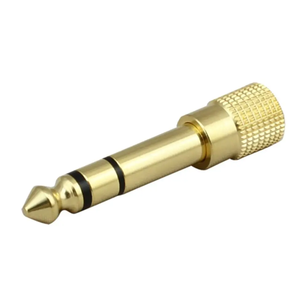1/4 Inch Headphone Adapter Small To Big Gold Plated Jack Audio Adaptor Two-channel 3.5mm To 6.35mm Headphone Converter
