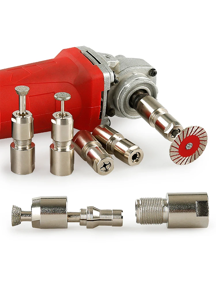 6/3mm Universal-Winkelschleifer-Adapter für Geradschleifer, Spannfuttertyp, M10 M14 5/8-11 Gewinde, Schleif- und Schneidwerkzeug – Detail 7