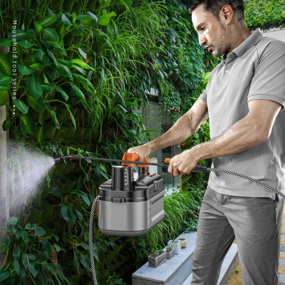 بخاخ حديقة كهربائي قابل لإعادة الشحن 3.7 فولت بخاخ كهربائي قوي مع حزام كتف للحديقة والحديقة والتنظيف #5