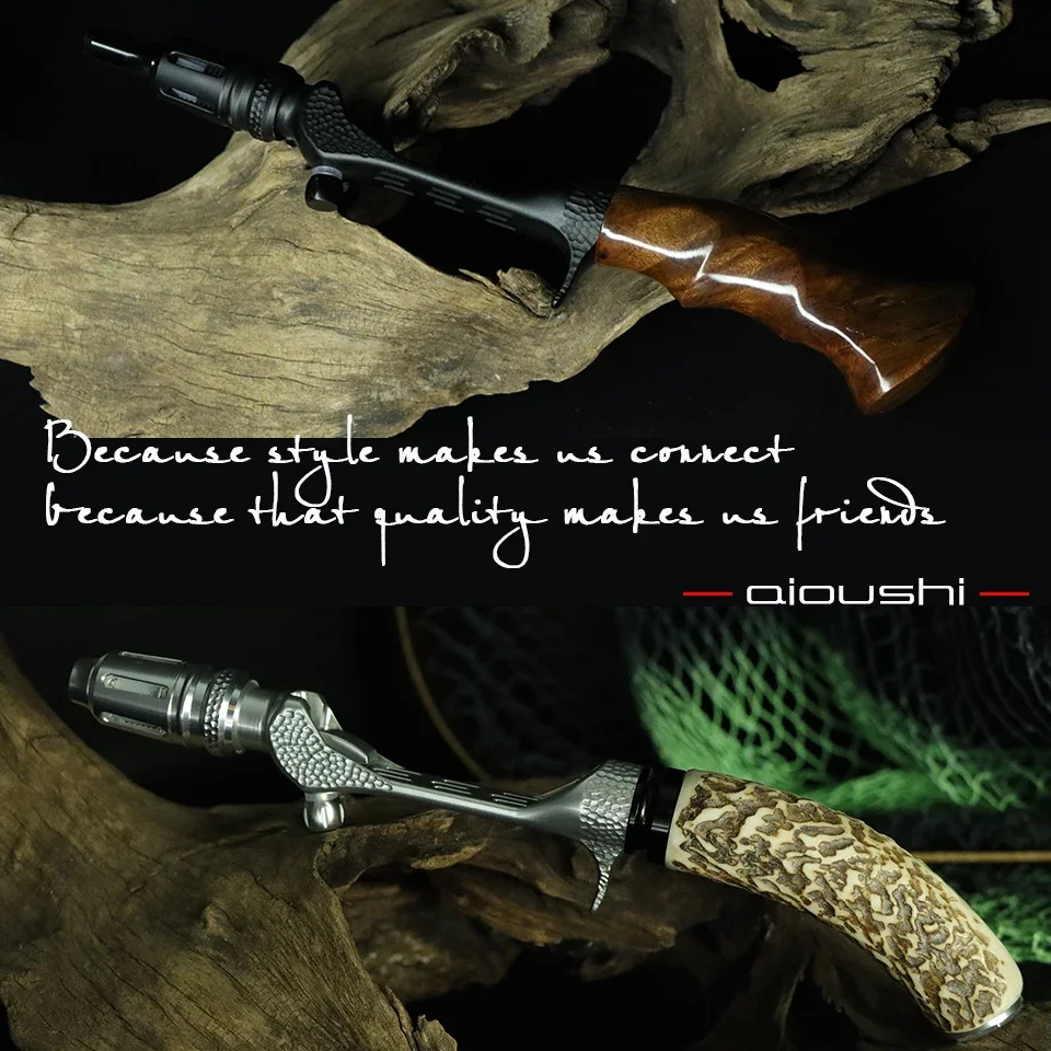 

AIOUSHI High quality sunken handle accessories CNC precision engraving pit version ultra light need to make your own handle