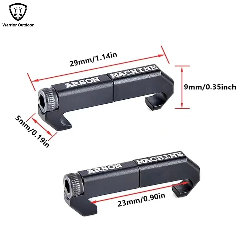 2/4 Pcs 20mm Picatinny Wire Guide System CNC M300 M600 PEQ15 DBAL-A2 Weapon Light Switch Cable Clip Arson Machine Cable Manageme