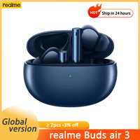 Global Version Realme Buds Air 3 Headset 42dB Active Noise Cancelling Bluetooth 5.2 IPX5 Waterproof 30H Battery Life Earphones