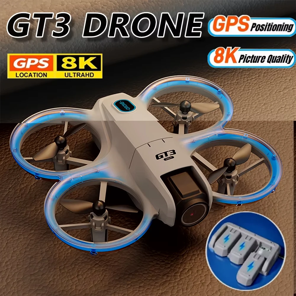 طائرة درون صغيرة جديدة GT3 مع - مراجعة Fpv Brushless Rc Drone 4K وسعره