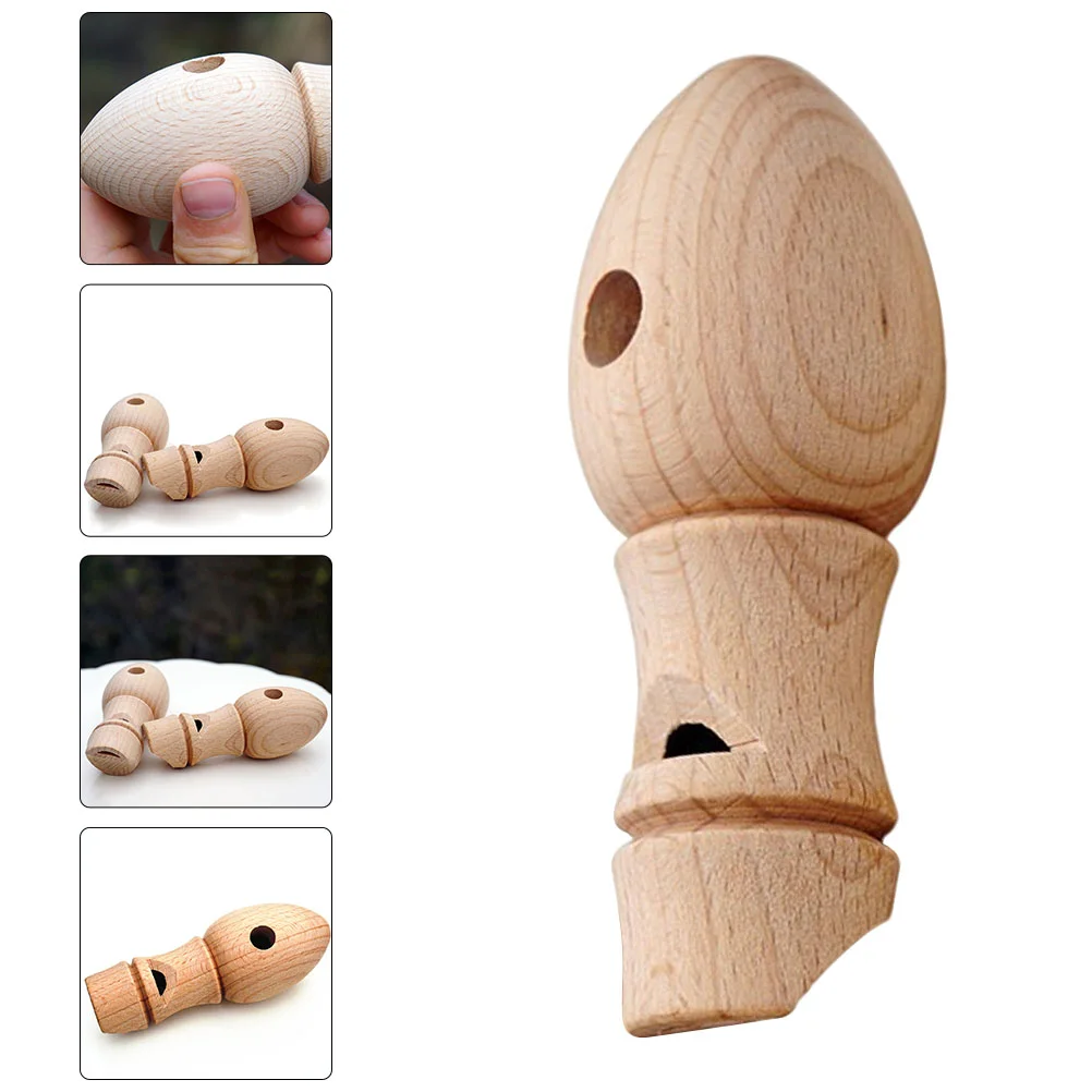 Wooden Whistle Child Birthday Party Favors outside Toys Air Blower Wear-resistant Children Portable Train Kids