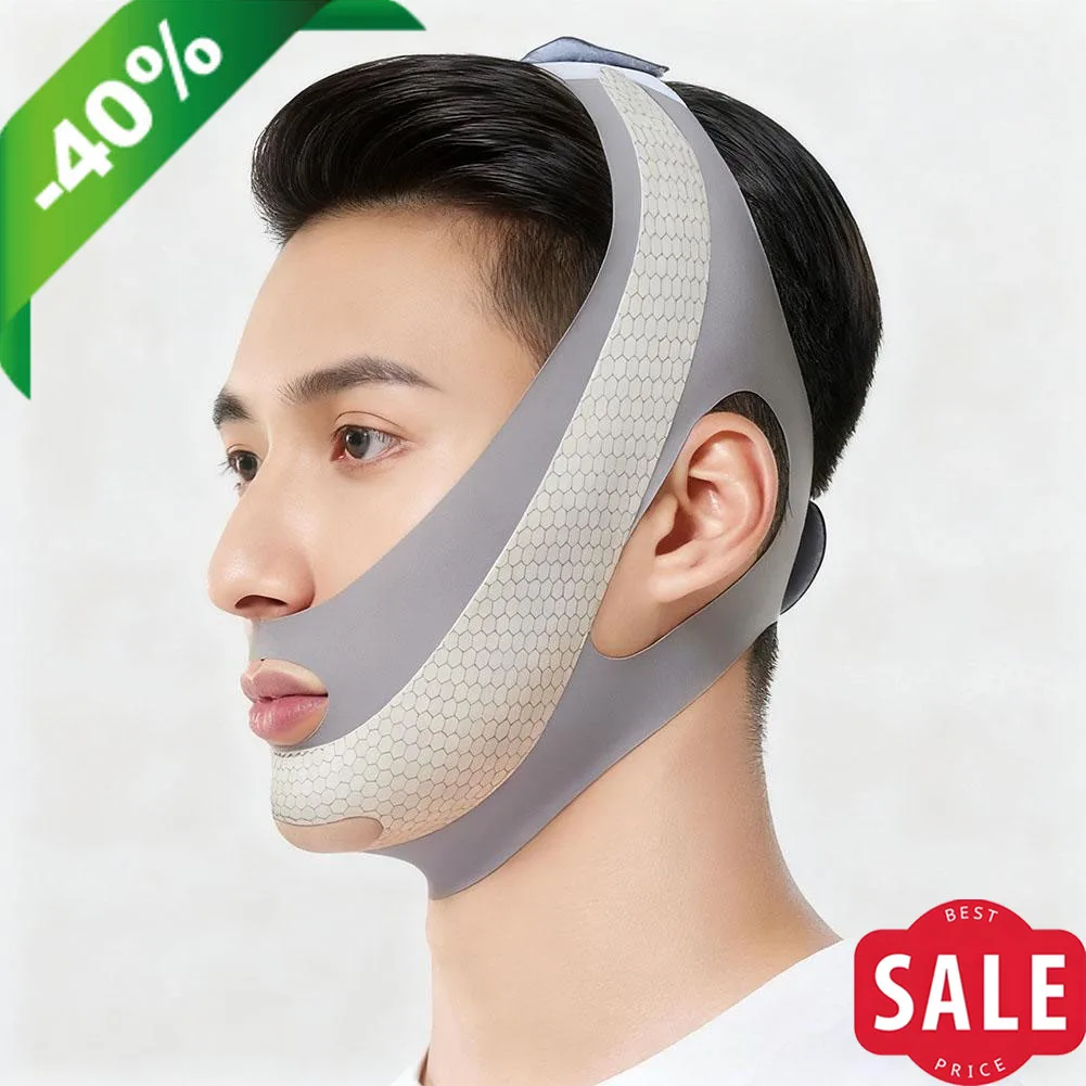 قناع رفع على شكل حرف V للرجال حزام الذقن على شكل حرف V قناع الوجه الكنتوري حزام رفع الوجه أحزمة تنغيم الفك التمارين #1