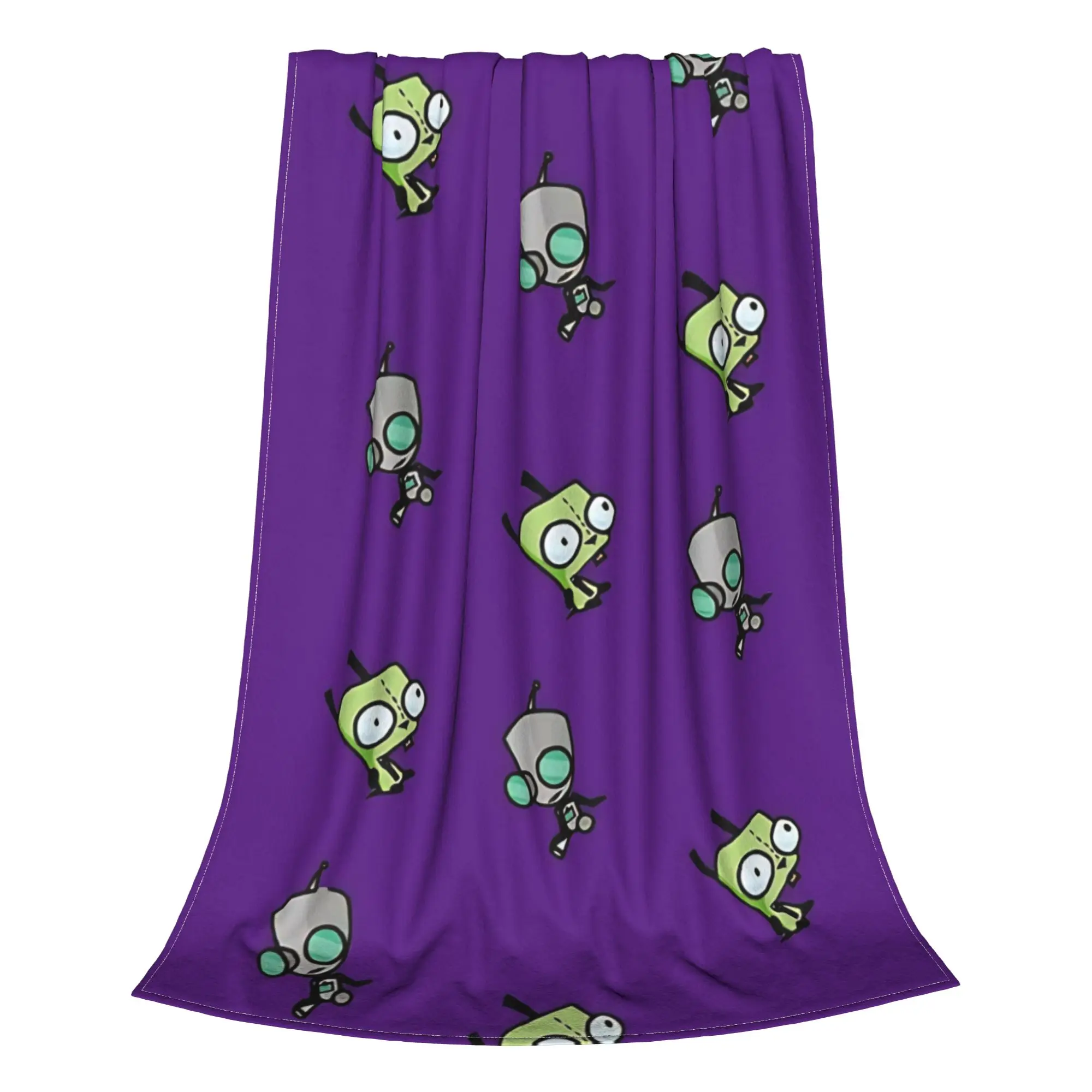 1PC vintage alien  Invader Zim Home Room Decorations Winter Blankets For Adults Bedding Home Interior Sofa Knee