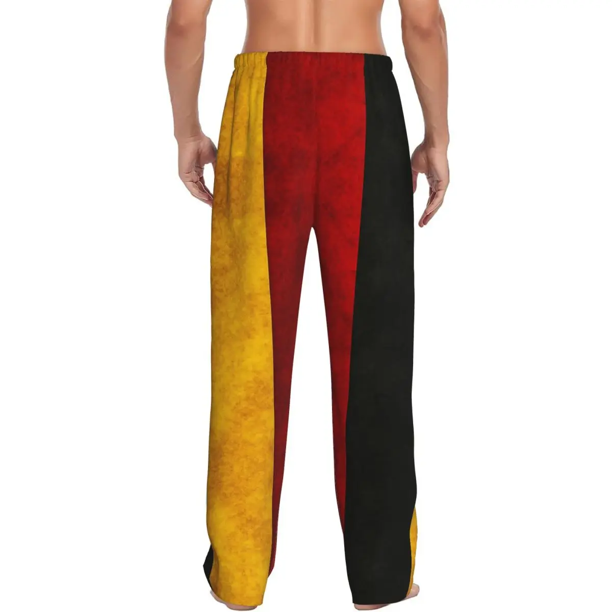 Custom Germany German Flag Texture Pajama Pants Men Sleepwear Sleep Lounge Bottoms with Pockets