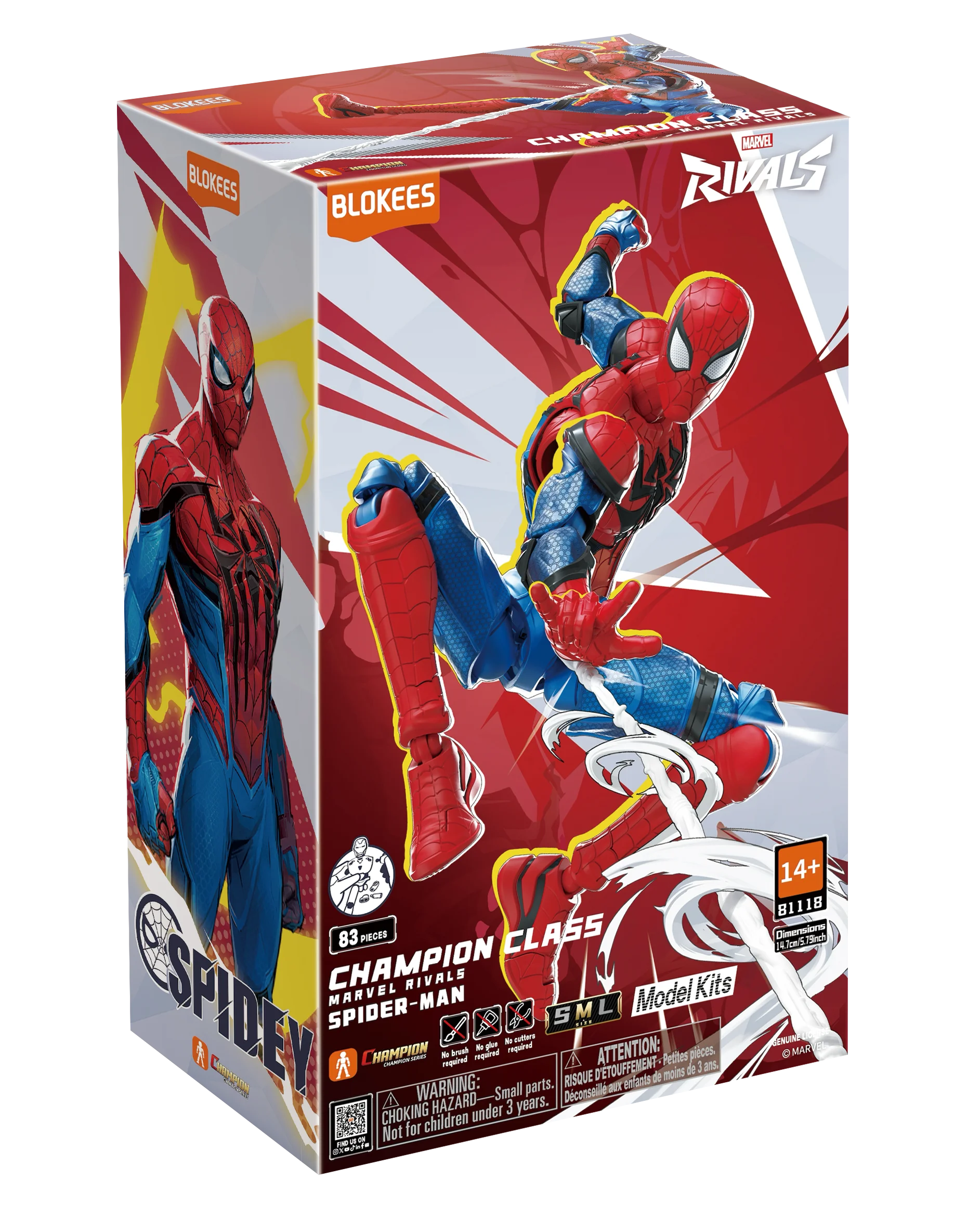 BLOKEES Marvel Rivals-Champion class-06- Spider-Man Marvel Heroマーベル ヒーロー スパイダーマン C