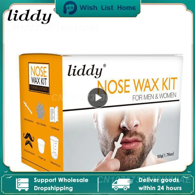 

Nose Wax Beans Kit Men & Women Nose Hair Removal Wax Set Painless & Easy Nostril Cleaning Depilation Paper-free Cleaning Wax Kit