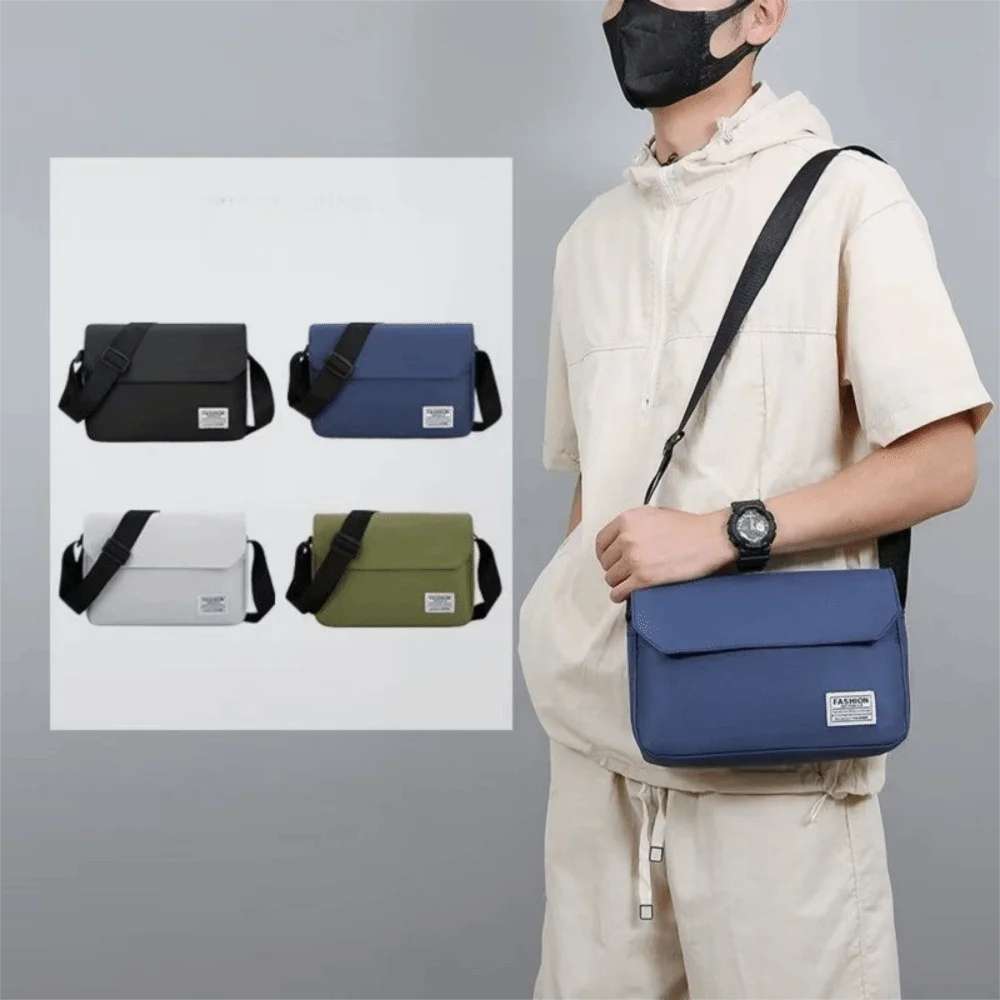 

Casual Lightweight Crossbody Bag Solid Color Large Capacity Messenger Bags Waterproof Shoulder Bag Gifts