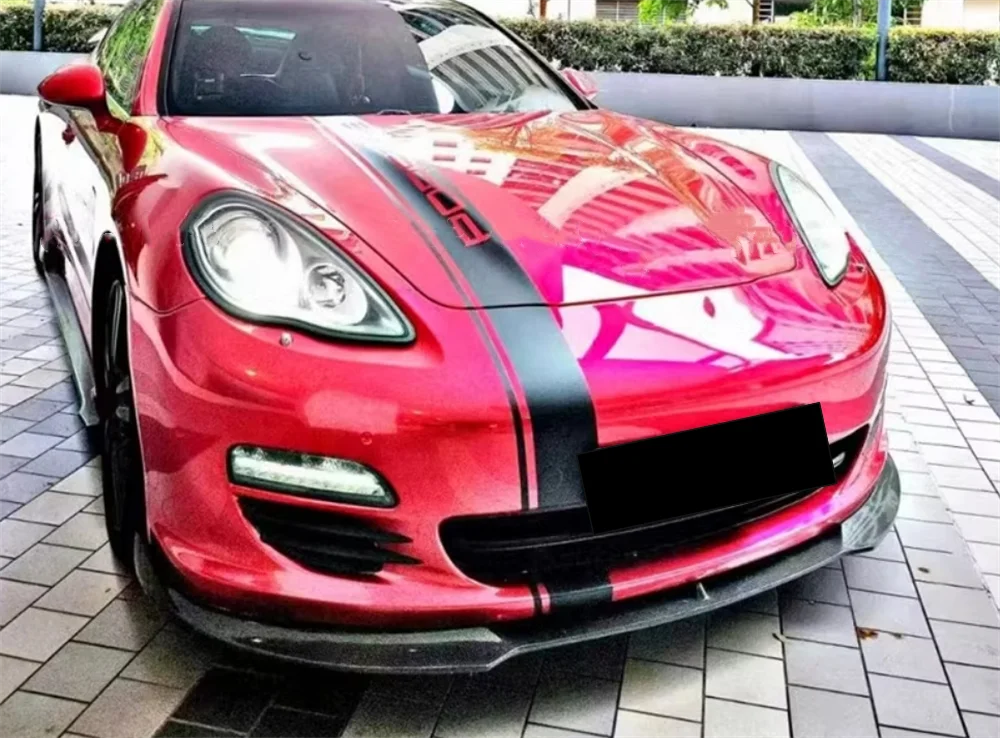 

Used for Porsche Panamera GTS 970.1 Genuine Carbon Fiber A-style Front Lip Front Bumper Lip Body Kit