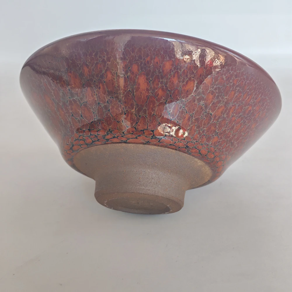 Authentic Jianzhan Tenmokus Tea Cups Ceramic Natural Clay Ore Kiln Fired Reactive Glaze Small Cups