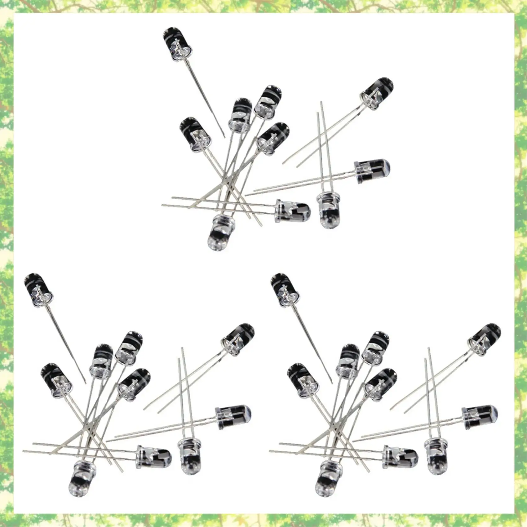 T84C-30Pcs Diodo emisor de luz infrarroja LED IR de 5 mm.
