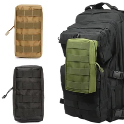 Outdoor Tactical Molle Waist Bag Oxford Camouflage Storage Fanny Pack for Hunting Backpack Tactical Vest Attachment