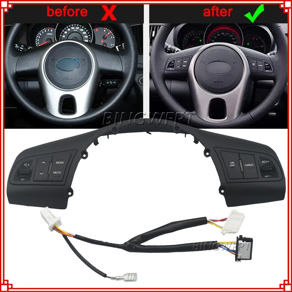 

967002K000 96700-2K000 Car Steering wheel music control button volume up and down button For Kia Forte Shuma Cerato Koup 2008 +