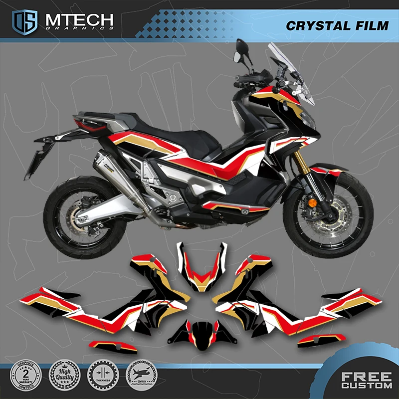 DSMTECH Custom Motorcycle Graphics Enduro Decals Stickers Kits For HONDA  X-ADV750 2017 2018 2019 2020 750cc 03