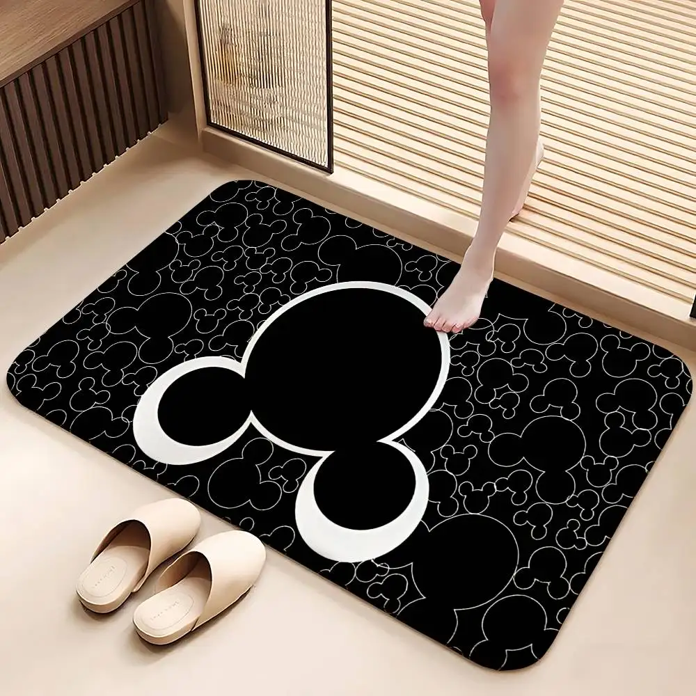 Alfombra de Mickey, alfombra antideslizante para baño, alfombra para puerta, alfombra decorativa para el hogar, alfombra para puerta de entrada, alfombra resistente a los arañazos