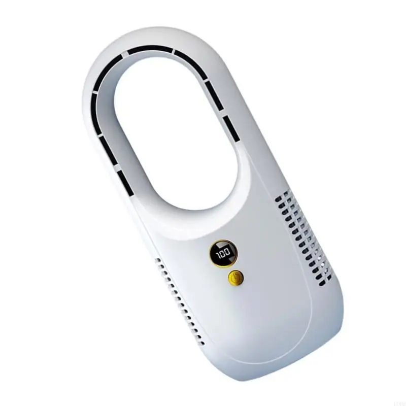 مروحة USB قابلة لإعادة الشحن، مروحة خالية من الشفرة، موفرة للطاقة، مروحة تخييم، مروحة سفر، نسيج ABS، بطارية كبيرة للتخييم في